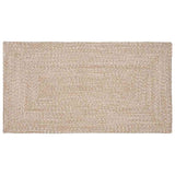 Vidaxl vloerkleden rechthoekig natuurlijk en wit 60 x 110 cm jute