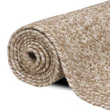 Vidaxl vloerkleden rechthoekig natuurlijk en wit 240 x 340 cm jute
