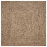 Vidaxl vloerkleden vierkant natuurlijk en zwart 240 x 240 cm jute