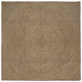 Vidaxl vloerkleden vierkant grijs 240 x 240 cm jute