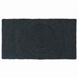 Vidaxl vloerkleden rechthoekig donkergrijs 60 x 110 cm jute