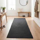 Vidaxl vloerkleden rechthoekig donkergrijs 80 x 200 cm jute