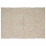 Vidaxl vloerkleden rechthoekig natuurlijk en wit 240 x 340 cm jute