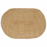 Vidaxl vloerkleden ovaal naturel 205 x 305 cm jute