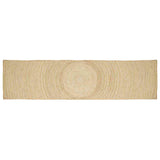 Vidaxl vloerkleed natuurlijk en wit 60 x 400 cm jute