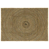 Vidaxl vloerkleed natuurlijk en zwart 120 x 170 cm jute