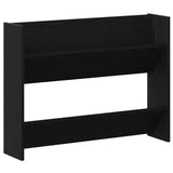 Vidaxl schoenenkast met plank zwart eiken 85 x 18 x 90 cm bewerkt hout