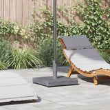 Vidaxl parasolvoet donkergrijze houtlook 45 x 45 x 31,5 cm