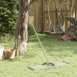 Vidaxl tuinhark zilver 75 x 25 x 200 cm roestvrij staal