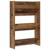 Vidaxl schoenenkast met plank oudhout 60 x 18 x 90 cm bewerkt hout