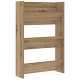 Vidaxl schoenenkast artisan eiken 60 x 18 x 90 cm bewerkt hout