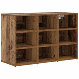 Vidaxl schoenenkast met plank oudhout 77,5 x 30 x 51 cm bewerkt hout