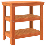 Vidaxl werkbank wasbruin 78,5 x 50 x 80 cm massief grenenhout