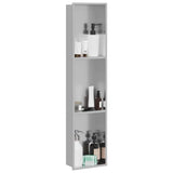 Vidaxl douche niche zilver 90 x 20 x 9,5 cm roestvrij staal