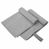Vidaxl sporthanddoeken 2 pcs donkergrijs 50 x 30 cm