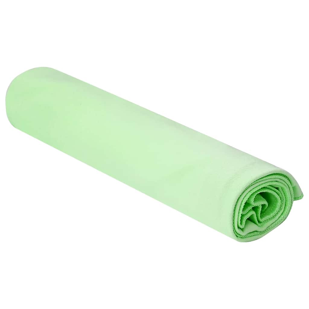 Vidaxl sporthanddoeken 2 pcs groen 100 x 50 cm polyester en polyamide