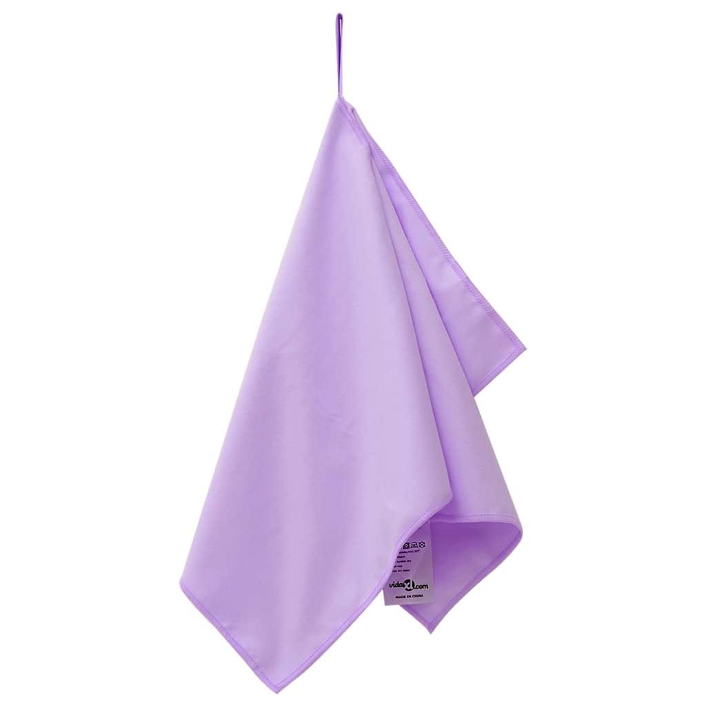 Vidaxl sporthanddoeken 2 pcs paars 50 x 30 cm polyester en polyamide
