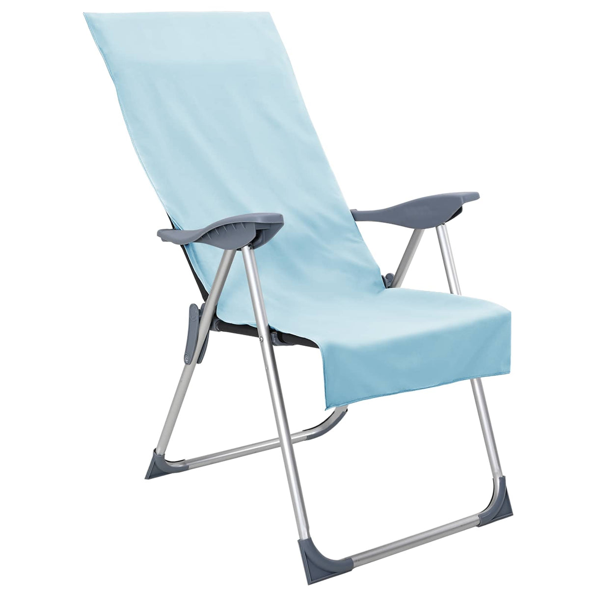 Vidaxl buiten stoel handdoeken 2 pcs blauw 130 x 60 cm
