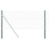 Vidaxl afrasteringspaal 12 pcs groen 120 cm poedergecoat staal