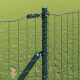 Vidaxl afrasteringspaal 2 pcs groen poedergecoat staal