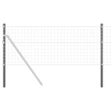 Vidaxl afrasteringspaal 2 pcs grijs 50 cm poedergecoat staal