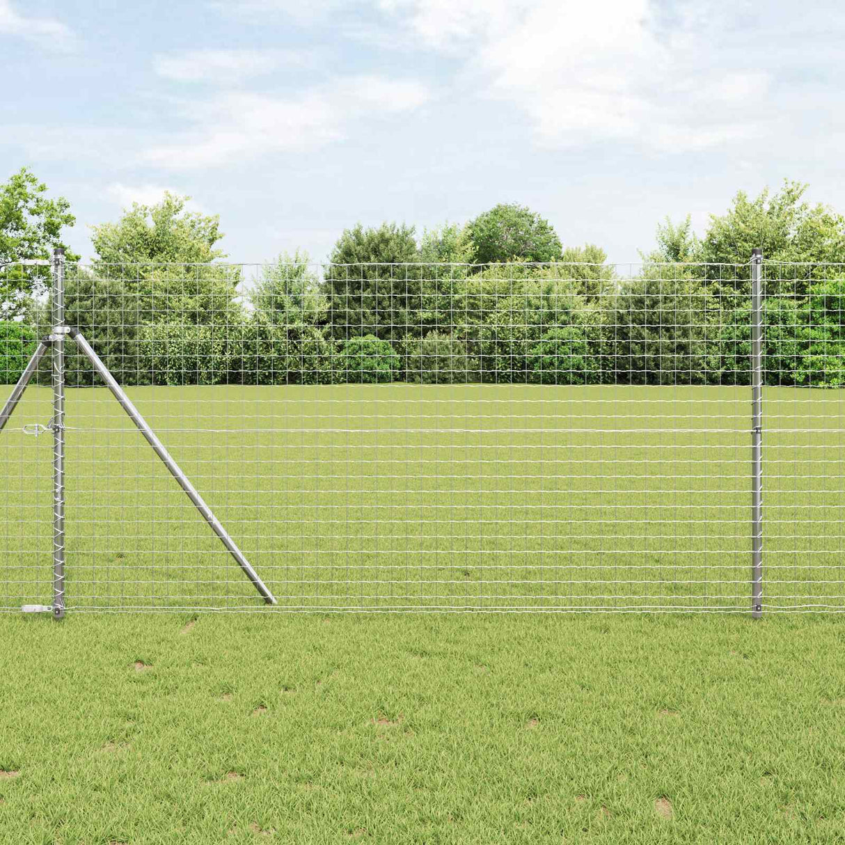 Vidaxl afrasteringspaal 2 pcs zilver poedergecoat staal