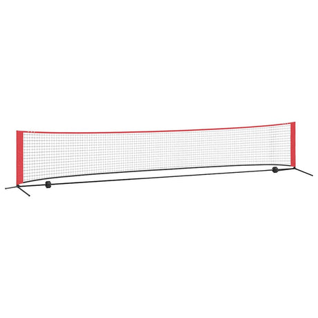 Vidaxl tennisnet zwart en rood 494,5 x 90 x 87 cm polyester