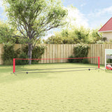 Vidaxl tennisnet zwart en rood 595 x 90,5 x 87 cm polyester