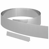 Vidaxl tuinrand 4 pcs zilver 450 x 0.05 x 15 cm gegalvaniseerd staal