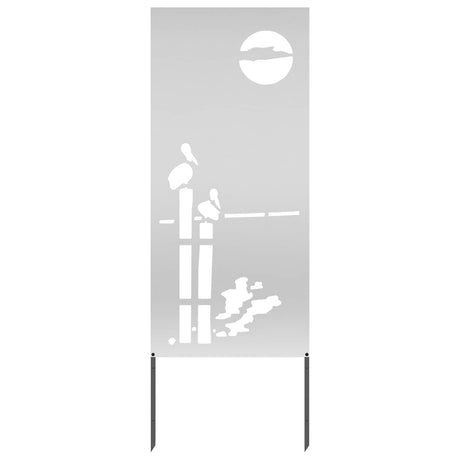 Vidaxl tuin privacy screen zilver 50 x 140 cm gegalvaniseerd staal