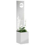 Vidaxl tuin privacy screen zilver 32 x 140 cm gegalvaniseerd staal