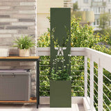 Vidaxl tuin privacy screen dierenprint olijfgroen 32 x 32 x 150 cm