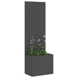 Vidaxl tuin privacy screen zwart 50 x 140 cm koudgewalst staal