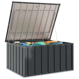 Vidaxl tuinopslagdoos zwart 101 x 82 x 50 cm staal
