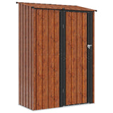 Vidaxl tuinhuisjes bruin 140,5 x 74 x 200 cm metaal