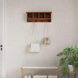Vidaxl hanger bruin 70 x 11 x 27 cm massief mahoniehout