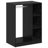 Vidaxl kledingkast met plank met opslag zwart eiken 77 x 48 x 102 cm