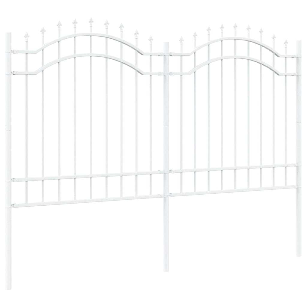 Vidaxl tuinhek wit 240 x 165 cm poedergecoat staal