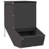 Vidaxl konijnenvoer zwart 17,5 x 26 x 28,5 cm koudgewalst staal