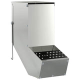 Vidaxl konijnenvoer zilver 12,5 x 26 x 28,5 cm gegalvaniseerd staal