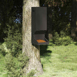 Vidaxl hertenvoerbak zwart 28 x 30 x 80 cm koudgewalst staal
