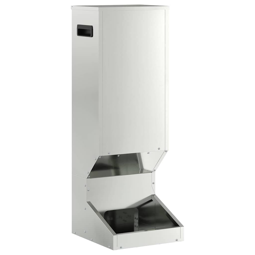 Vidaxl hertenvoerbak zilver 28 x 30 x 80 cm gegalvaniseerd staal