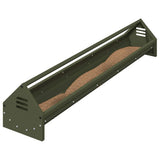 Vidaxl kippen voederbak olijf groen 108 x 20,5 x 20 cm