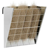 Vidaxl hangend hooi feeder zilver 61 x 33 x 66 cm gegalvaniseerd staal