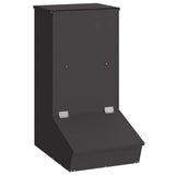 Vidaxl varkensvoeder zwart 55 x 38 x 76 cm koudgewalst staal