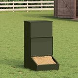 Vidaxl varkensvoeder olijf groen 55 x 38 x 76 cm koudgewalst staal