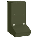 Vidaxl varkensvoeder olijf groen 55 x 38 x 76 cm koudgewalst staal