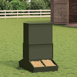 Vidaxl varkensvoeder olijf groen 82 x 51 x 91,5 cm koudgewalst staal