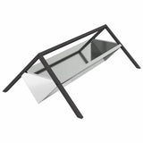 Vidaxl voederbak voor vee zilver 111 x 76 x 38 cm gegalvaniseerd staal