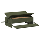 Vidaxl kippen treadle voeder olijf groen 75 x 53 x 20,5 cm
